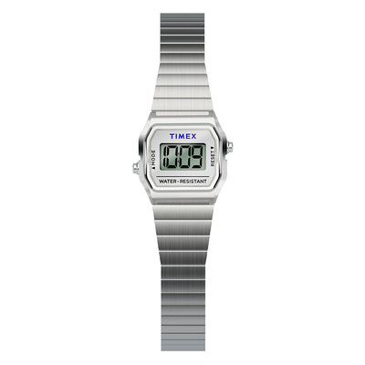 Timex Teeny Tiny Digital 20mm Stainless Steel Band