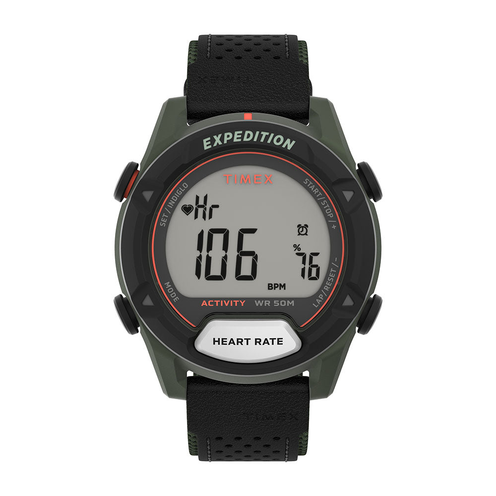 Timex Expedition Rugged Digital 43mm Leather Band