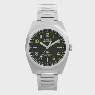 Timex Expedition Field Date 39mm Stainless Steel Band