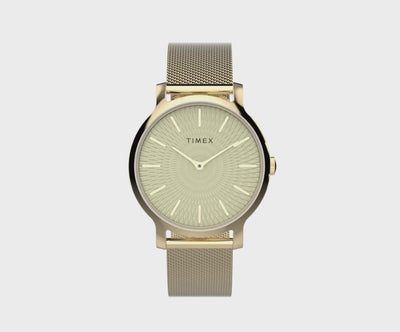 Timex Transcend 3-Hand 34mm Leather Band