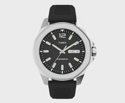 Timex Essex Day-Date 46mm Rubber Band
