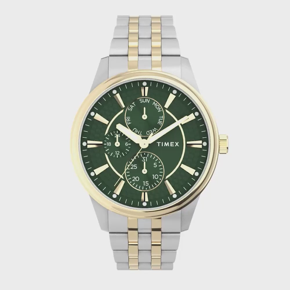 Timex Chicago Multifunction 45mm Stainless Steel Band