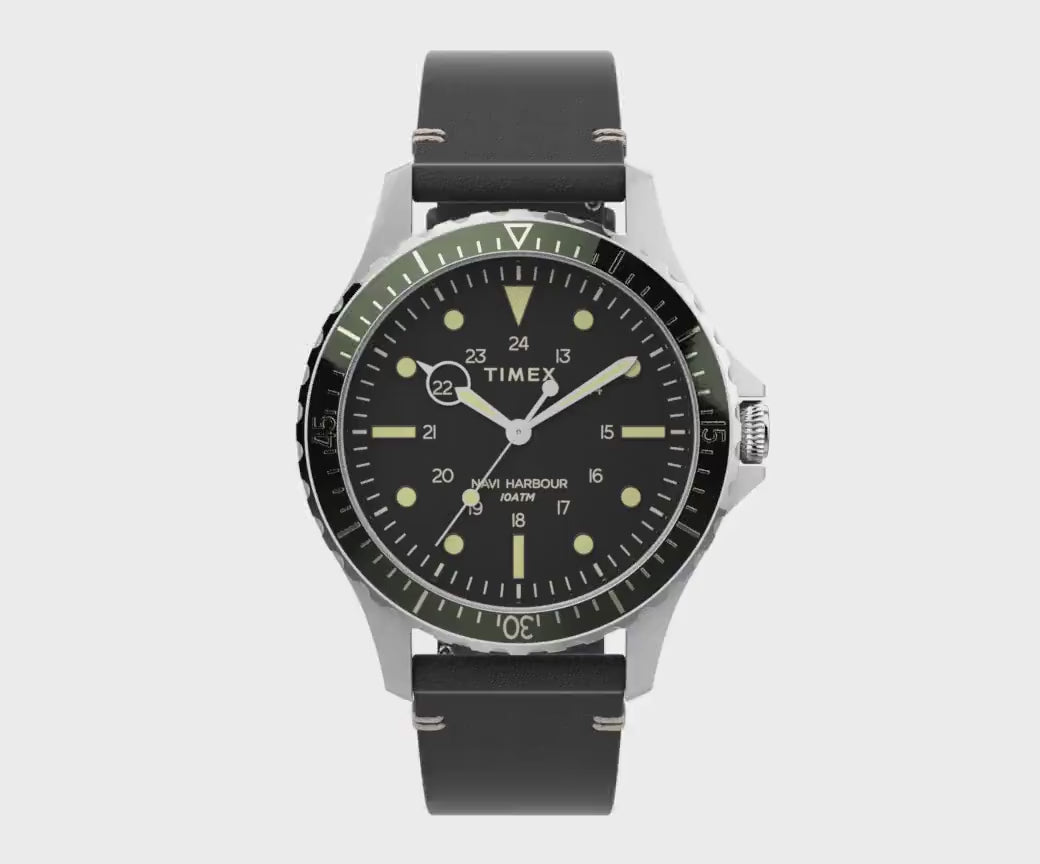Timex Navi XL 3-Hand 41mm Leather Band