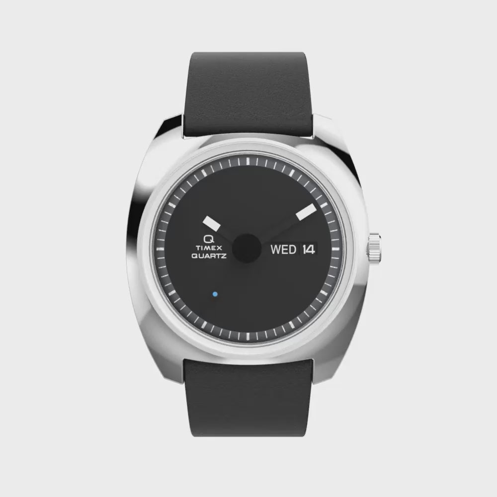 Timex Q Timex Enigma Day-Date 37mm Leather Band