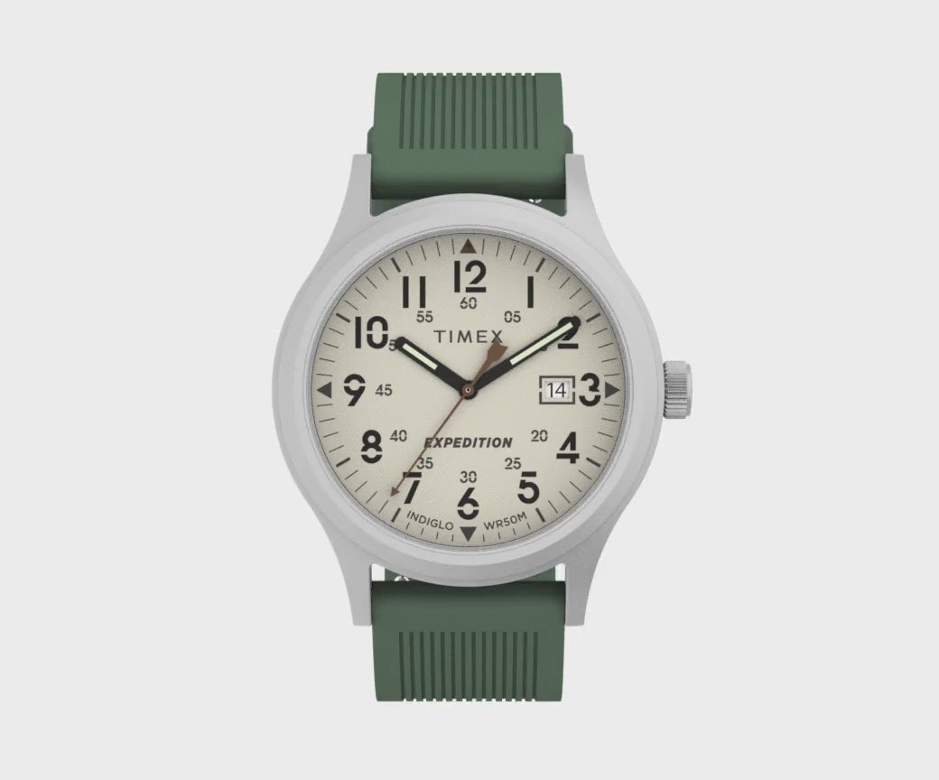 Timex Expedition Date 40mm Rubber Band