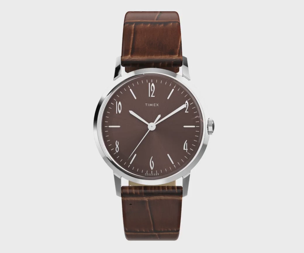 Timex Marlin Hand-wound 34mm Leather Band
