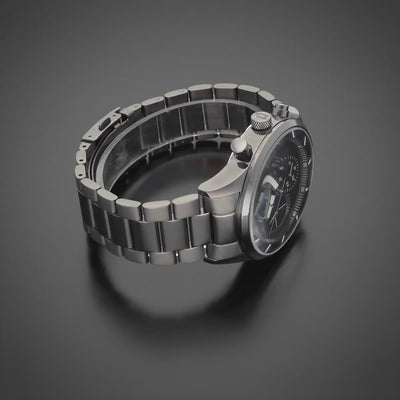 Police Driver Ii Multifunction 43.5mm Stainless Steel Band