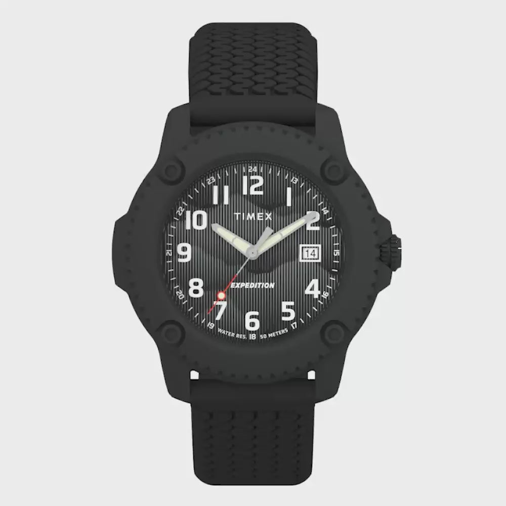 Timex Expedition Timber Date 42mm Silicone Band
