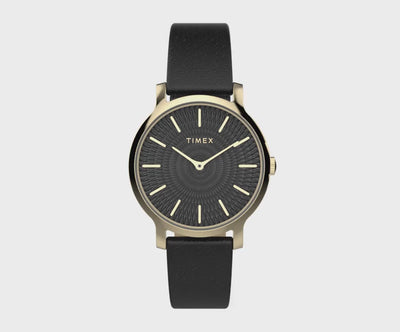 Timex Transcend 3-Hand 34mm Leather Band