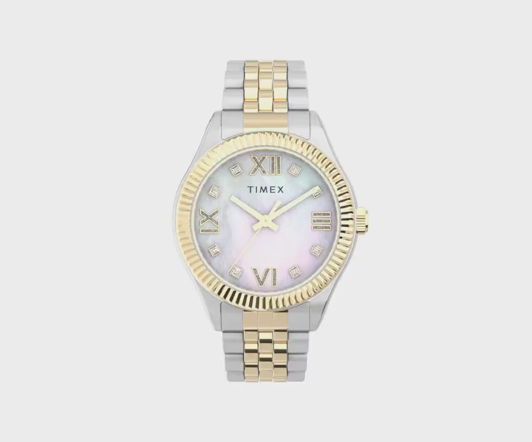 Timex Legacy 3-Hand 34mm Stainless Steel Band