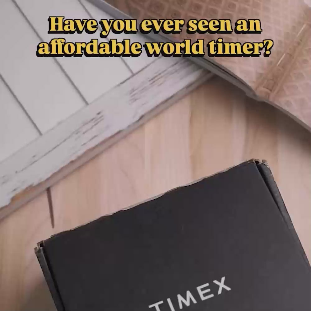 Timex Q Timex 1972 Reissue Date 39mm Leather Band