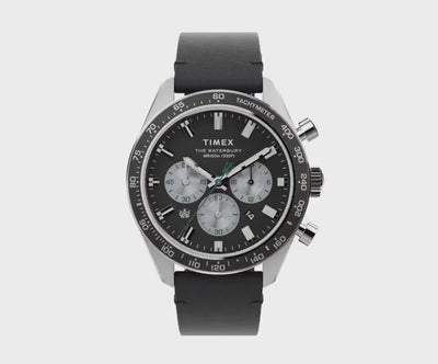 Timex Waterbury Dive Chronograph 41mm Leather Band