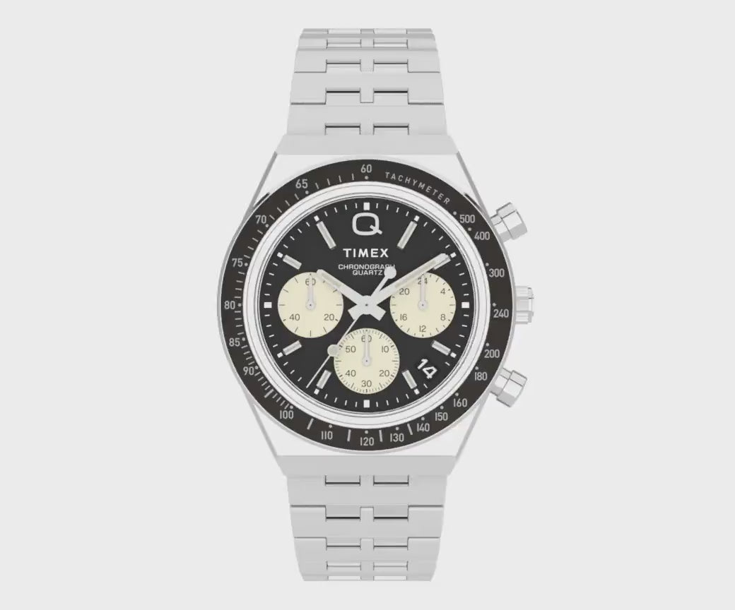 Timex Q Timex Chronograph 40mm Stainless Steel Band