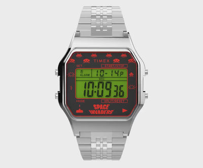 Timex Timex 80 Space Invaders Digital 34mm Stainless Steel Band