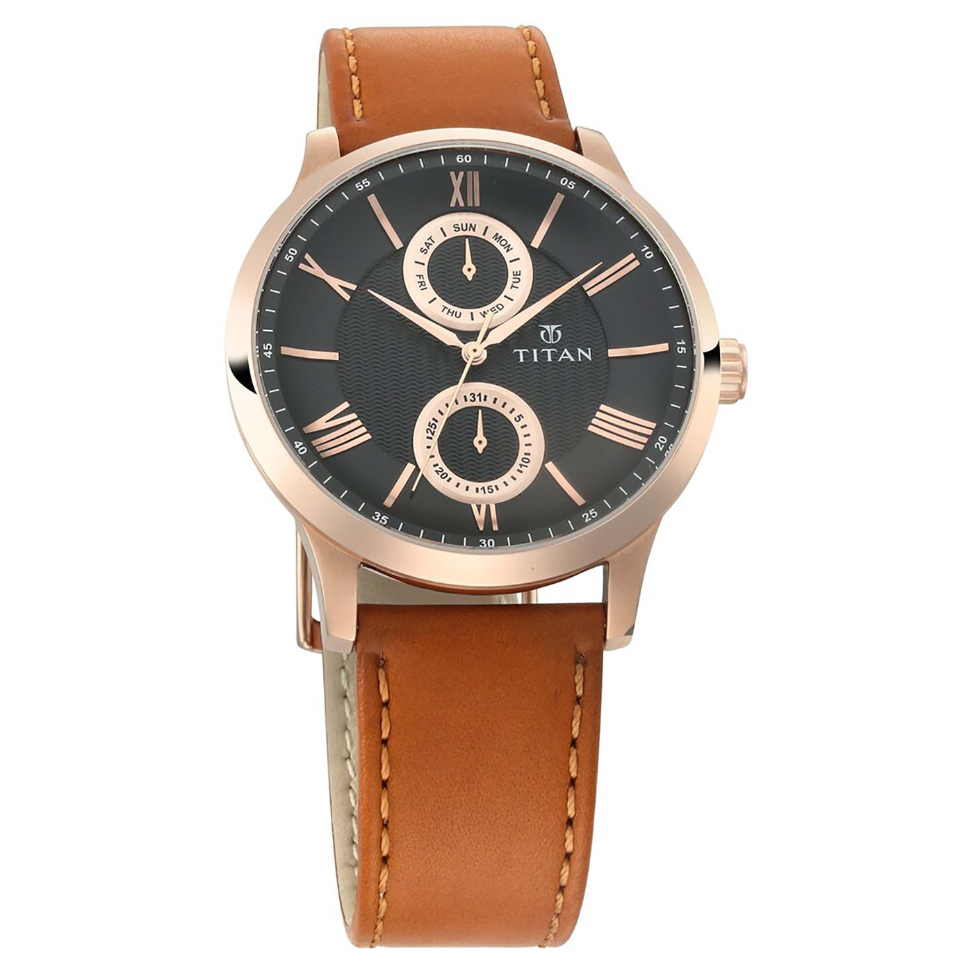 Light Leather Multifunction 44mm Leather Band