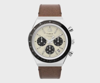 Timex Q Timex Chronograph 40mm Leather Band