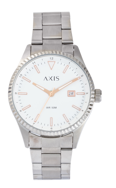 Axis Dexter 3-Hand 44mm Stainless Steel Band