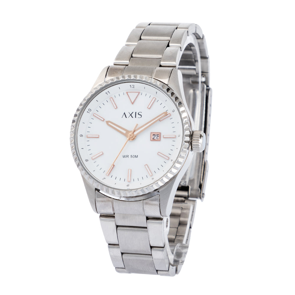 Axis Donna 3-Hand 34mm Stainless Steel Band