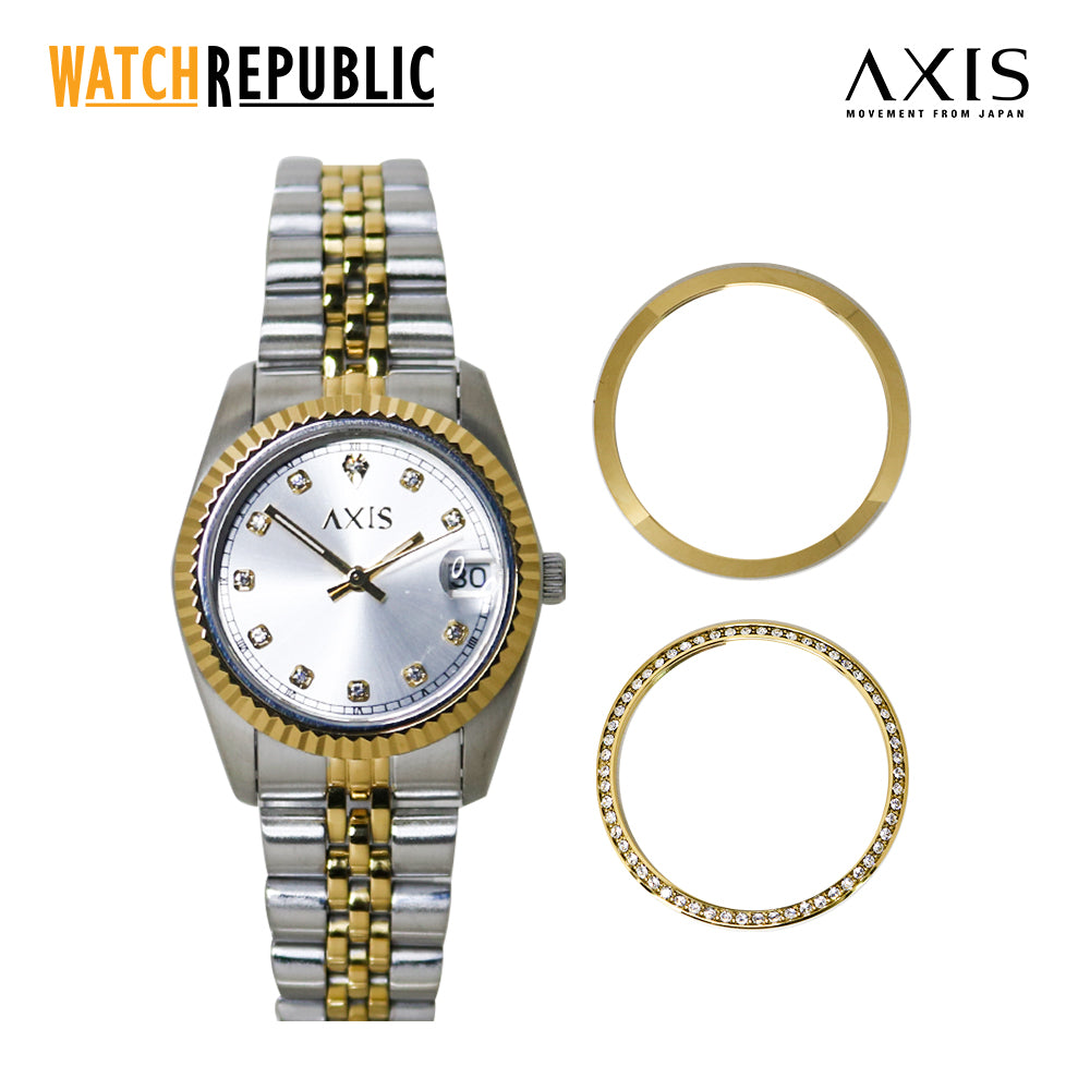 Axis Ariana 3-Hand 24mm Stainless Steel Band