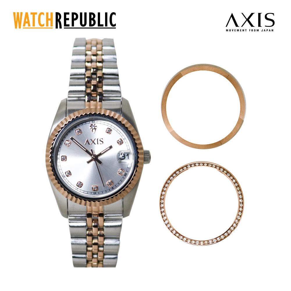 Axis Ariana 3-Hand 24mm Stainless Steel Band