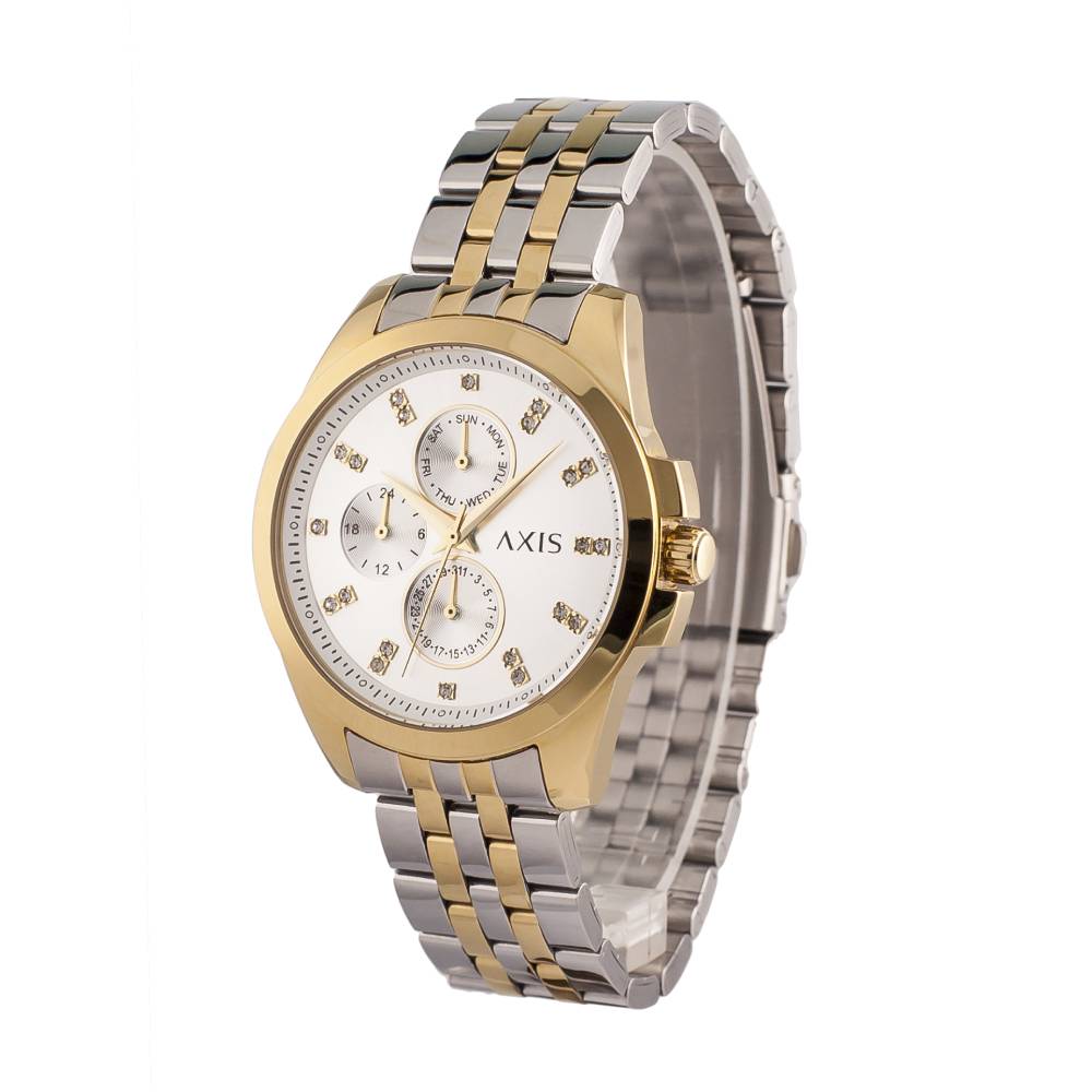 Charlotte Multifunction 38mm Stainless Steel Band