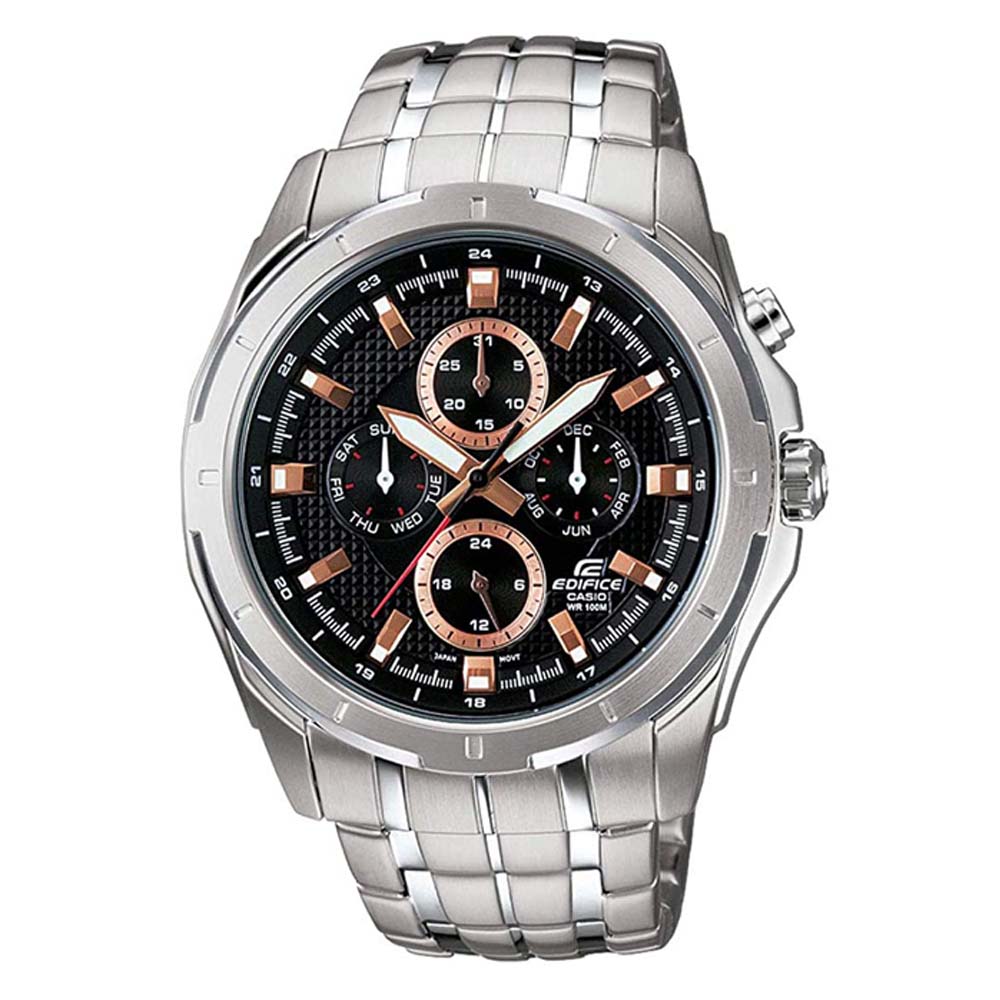 Edifice Others - Multi Hands Multifunction 49mm Stainless Steel Band