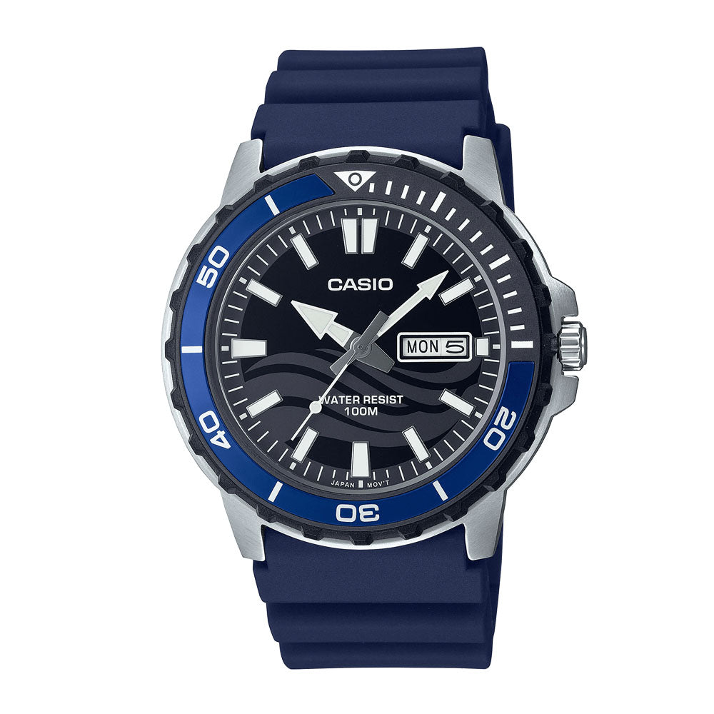 Casio Sports Analog Day-Date 45.6mm Resin Band