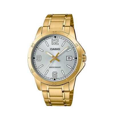 Casio Analog Gold Date 41.5mm Stainless Steel Band