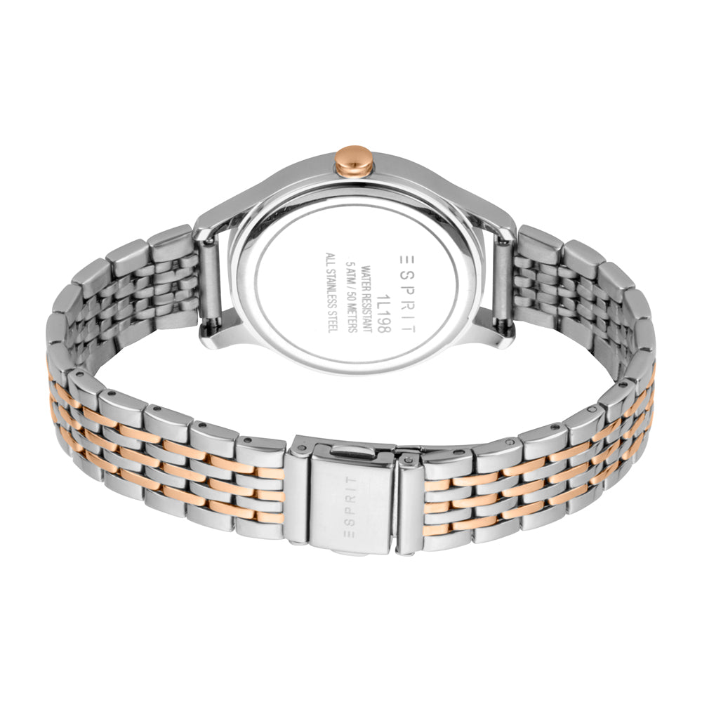 Marda Date 34mm Stainless Steel Band