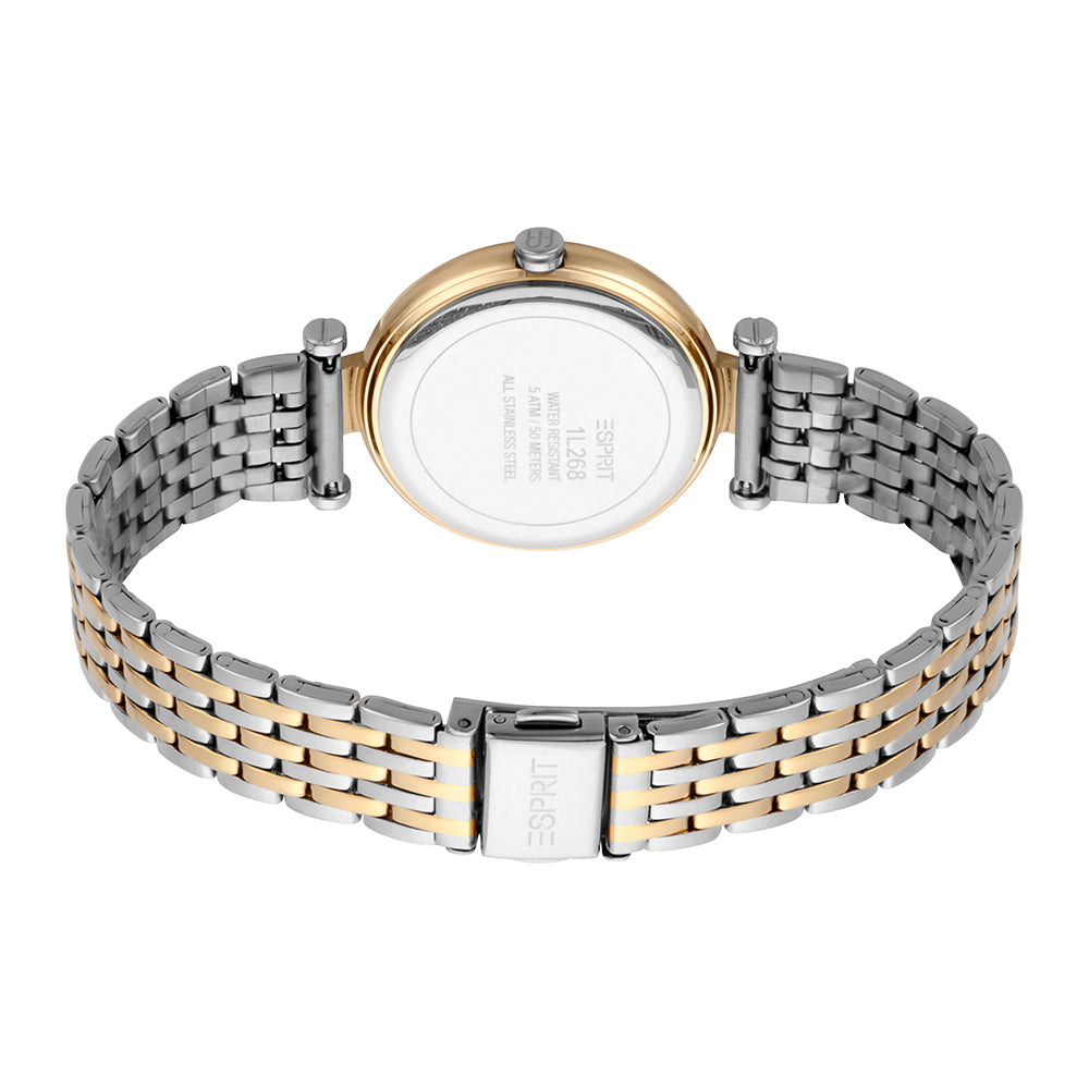 Noora 3-Hand 34mm Stainless Steel Band
