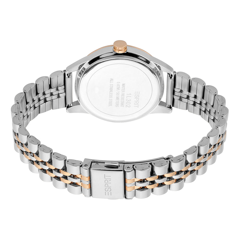 Ella 3-Hand 34mm Stainless Steel Band