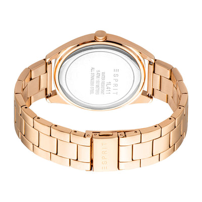 Esprit Uma 3-Hand 38mm Stainless Steel Band