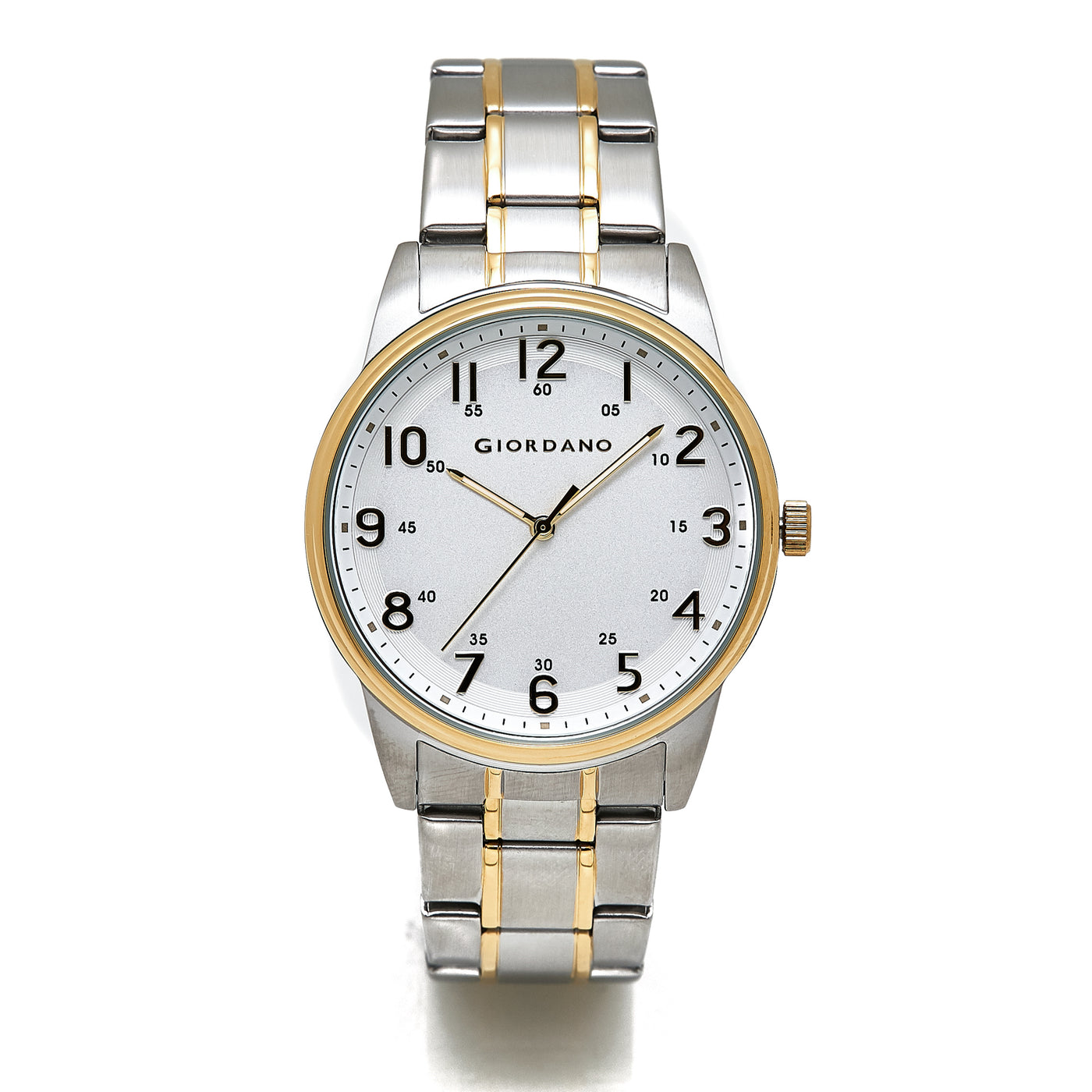 Giordano Classic-Men's 3-Hand 42mm Stainless Steel Band