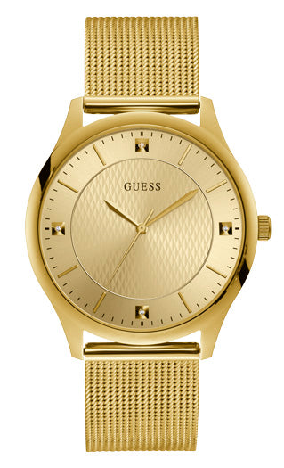 Guess 3-Hand 44mm Stainless Steel Band