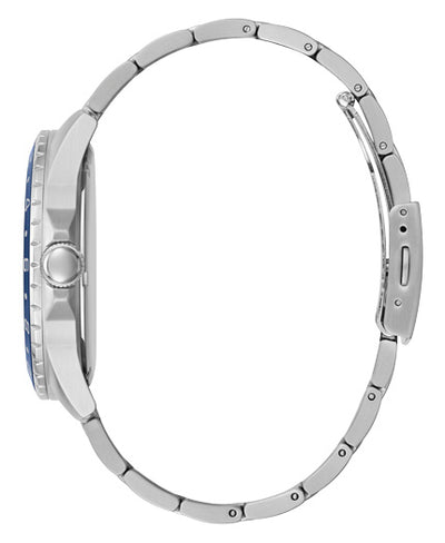 Guess Day-Date 44mm Stainless Steel Band