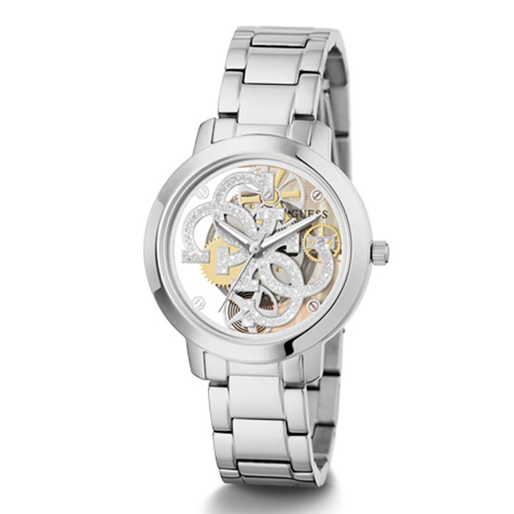 GUESS 3-Hand 36mm Stainless Steel Band