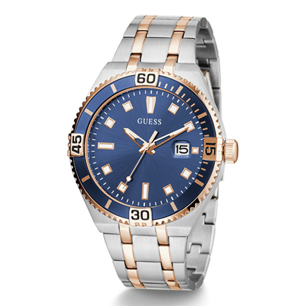 GUESS Date 45mm Stainless Steel Band