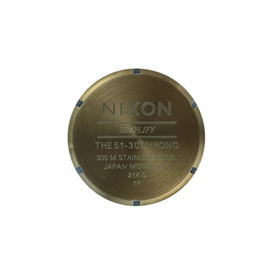 Nixon 51-30 Chrono  51mm Stainless Steel Band