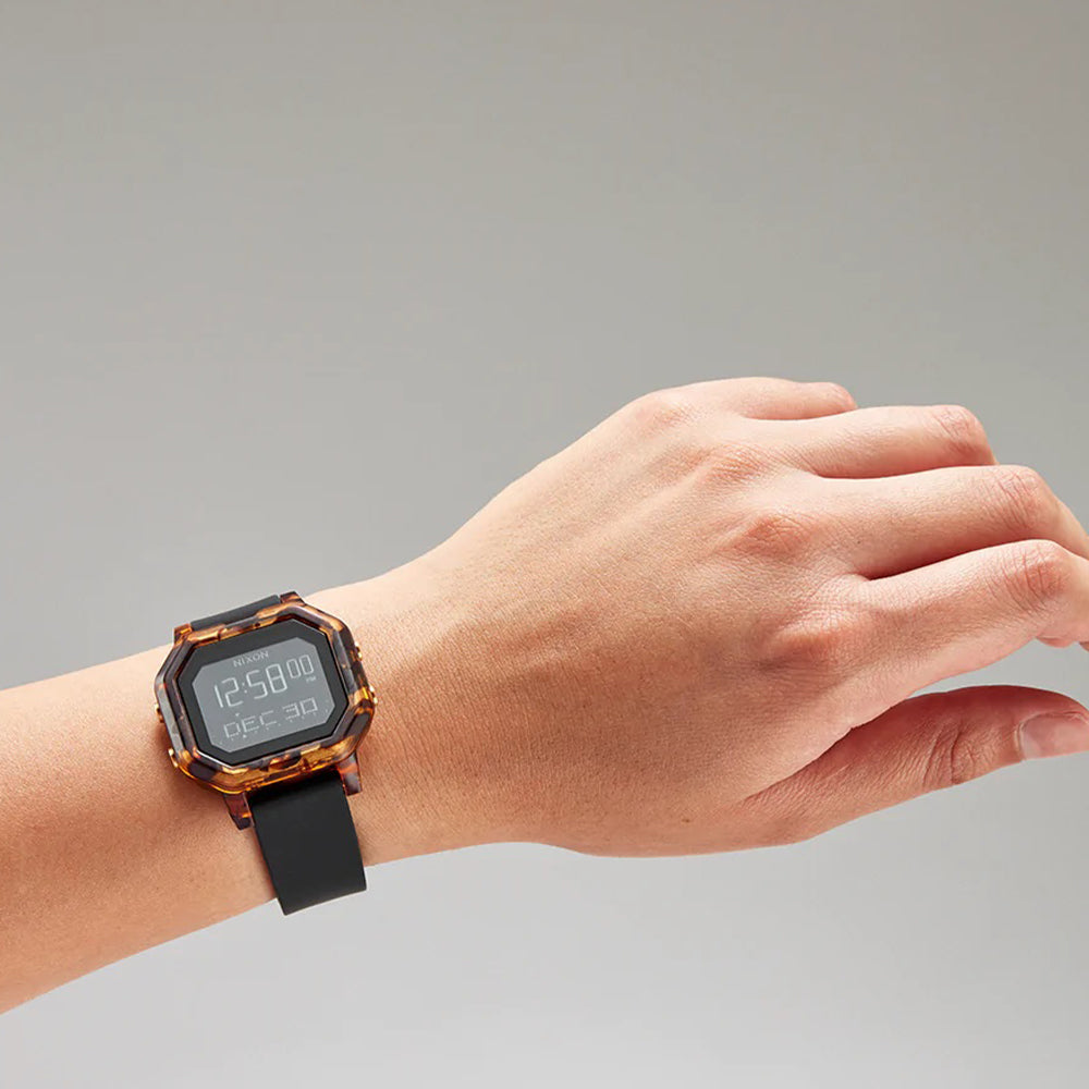Nixon The Siren Tortoise Digital 36mm Rubber Band – Watch Republic PH
