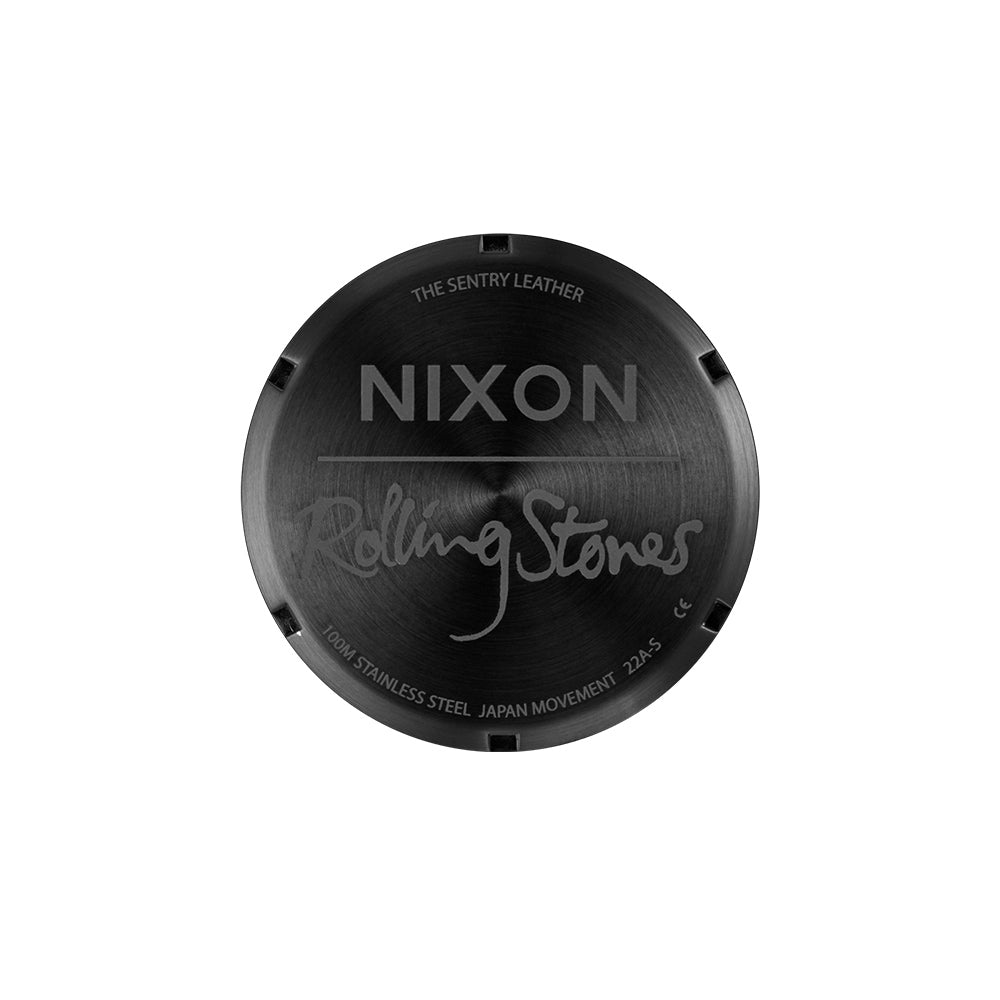 Nixon Sentry Leather Rolling Stones Day-Date 40mm Leather Band