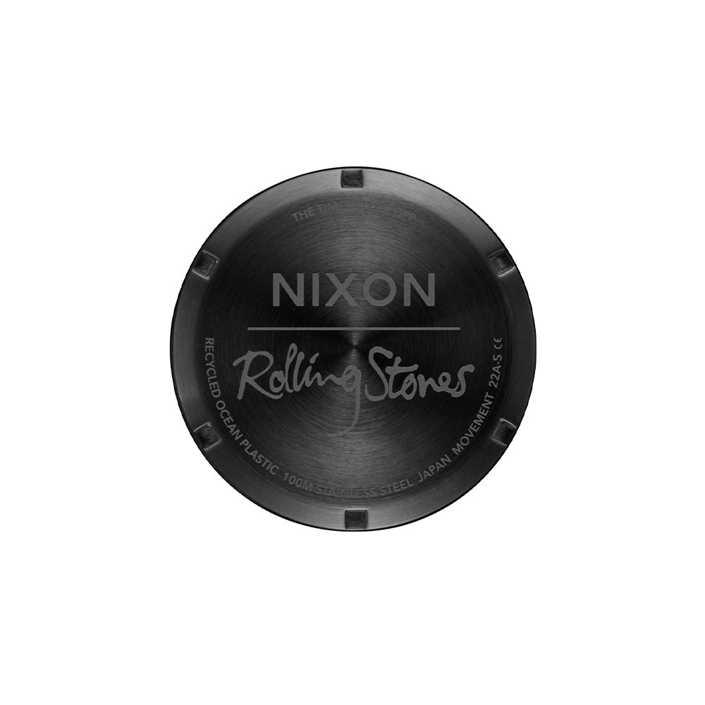 Nixon Time Teller Opp Rolling Stones 3-Hand 39.5mm Rubber Band
