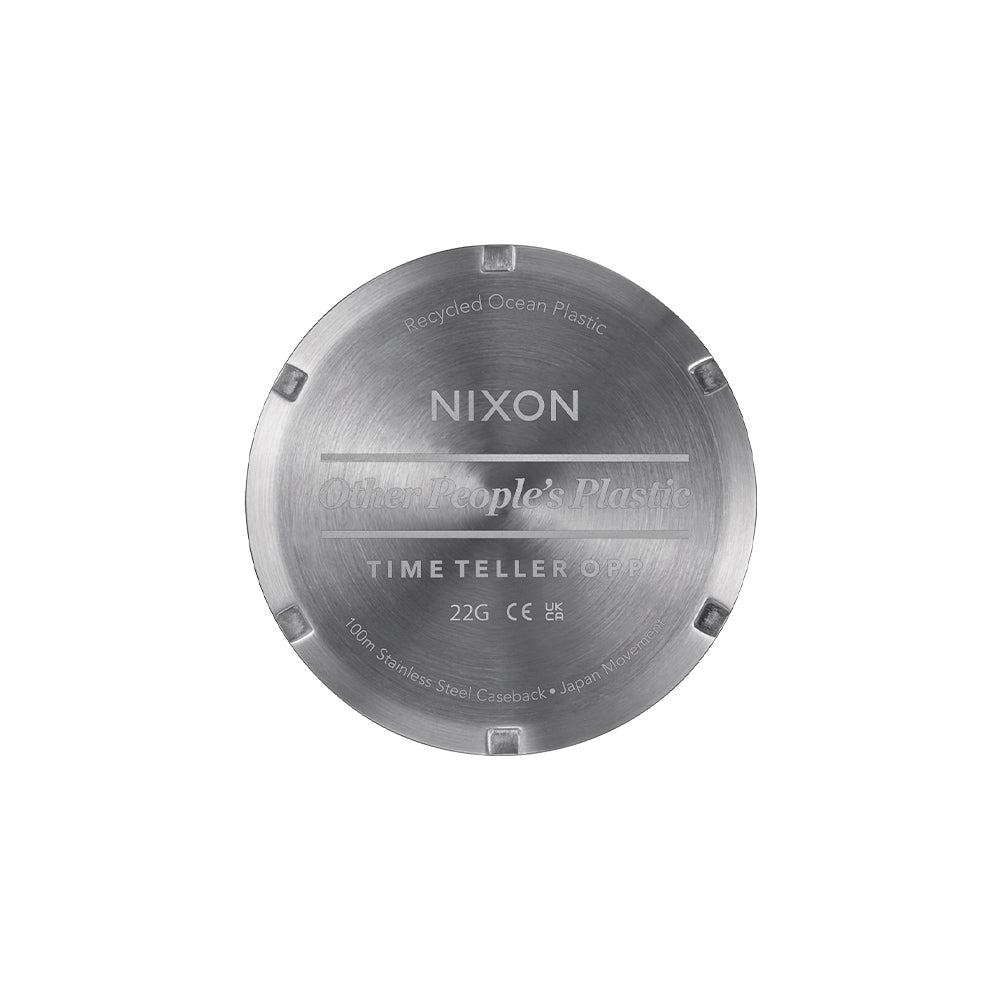 Nixon Time Teller Opp 3-Hand 39.5mm Rubber Band