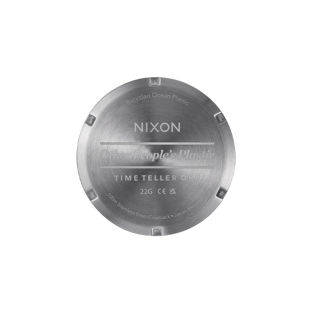 Nixon Time Teller Opp 3-Hand 39.55mm Rubber Band