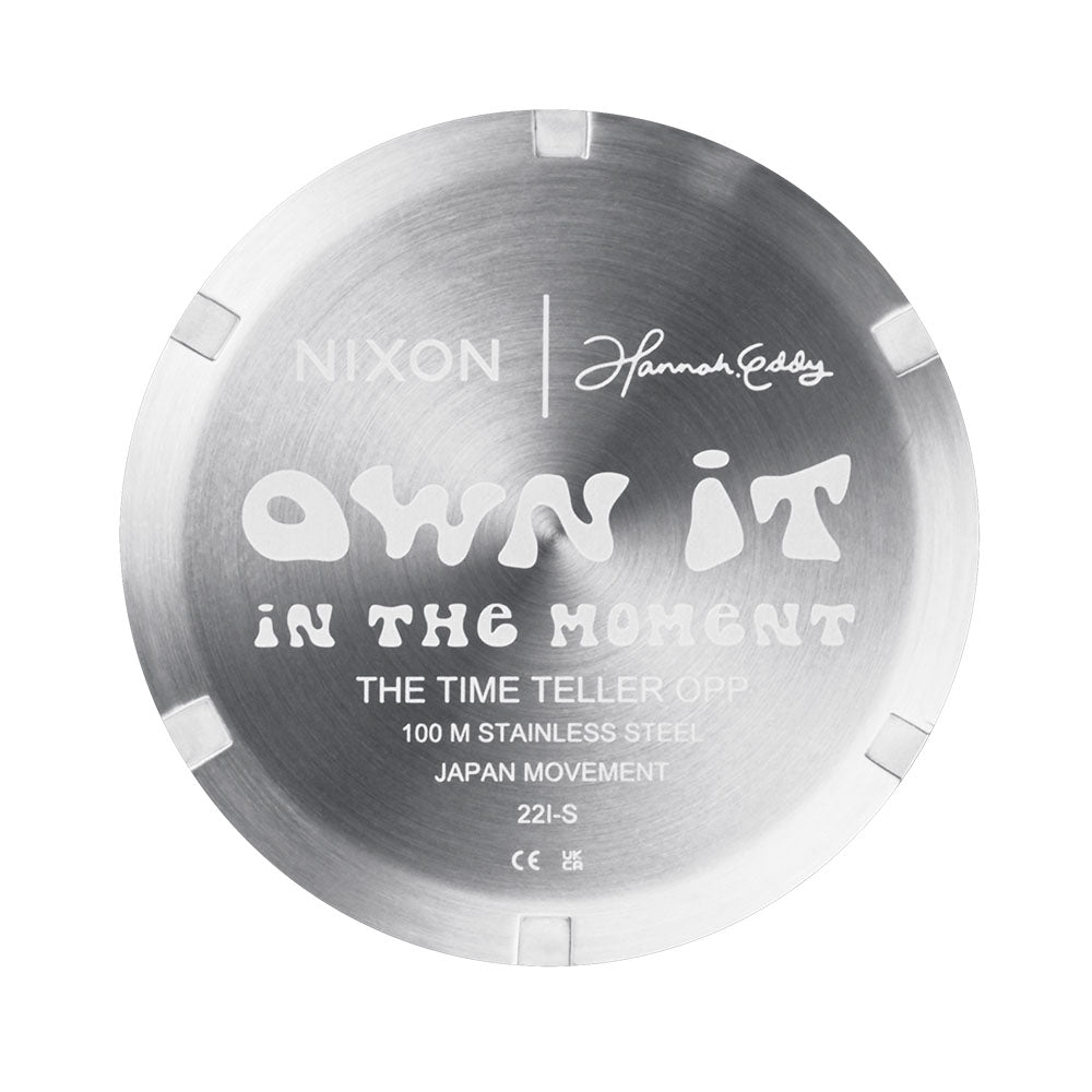 Nixon Time Teller Hannah Eddy 3-Hand 39.5mm Rubber Band