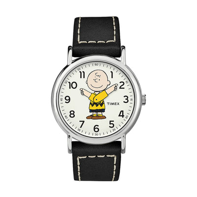 Timex Weekender x Peanuts - Charlie Brown 2-Hand 38mm Leather Band