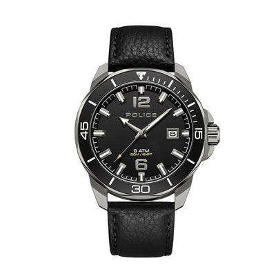 Police Thornton Date 43mm Leather Band