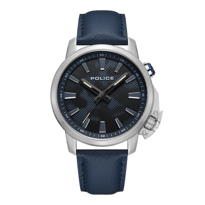 Police Kavalan 3-Hand 44mm Leather Band
