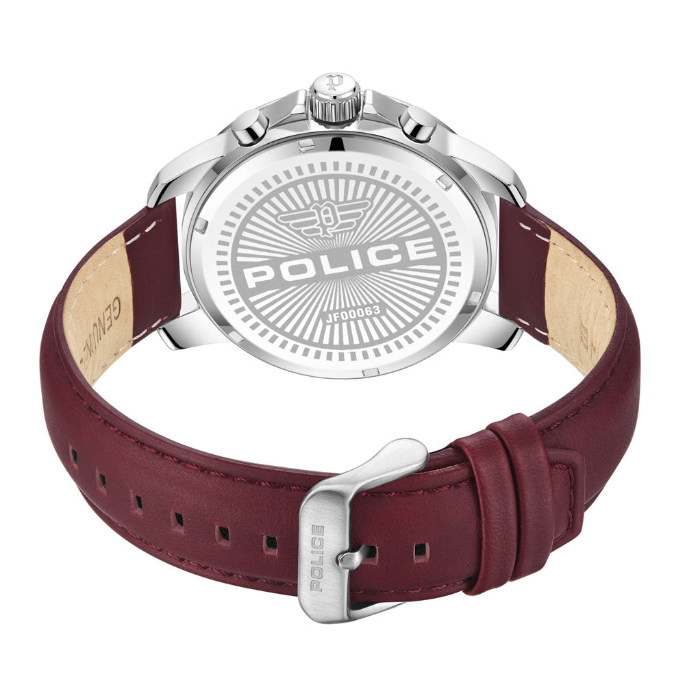 Police Mensor Multifunction 44mm Leather Band
