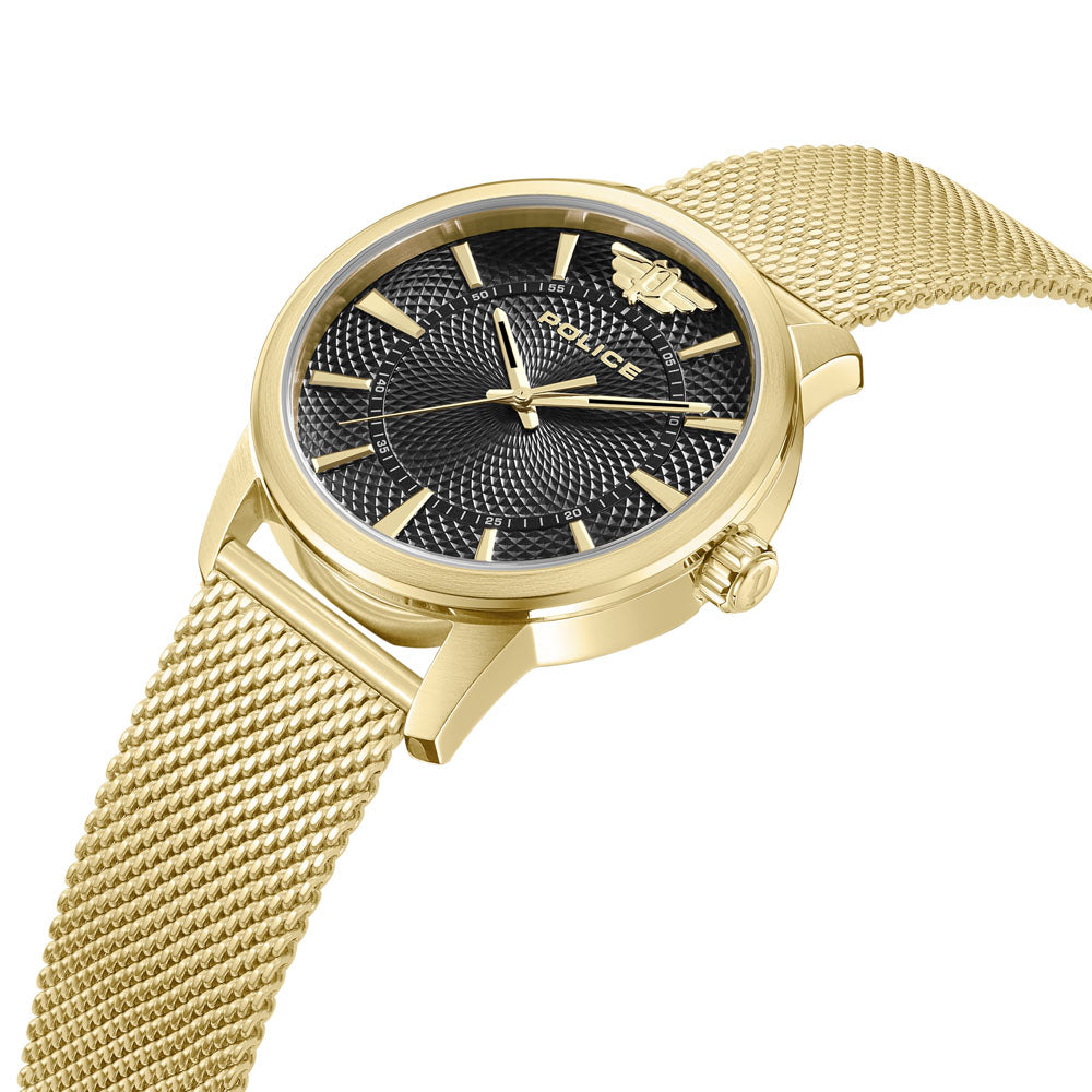 Police Raho 3-Hand 44mm Stainless Steel Band