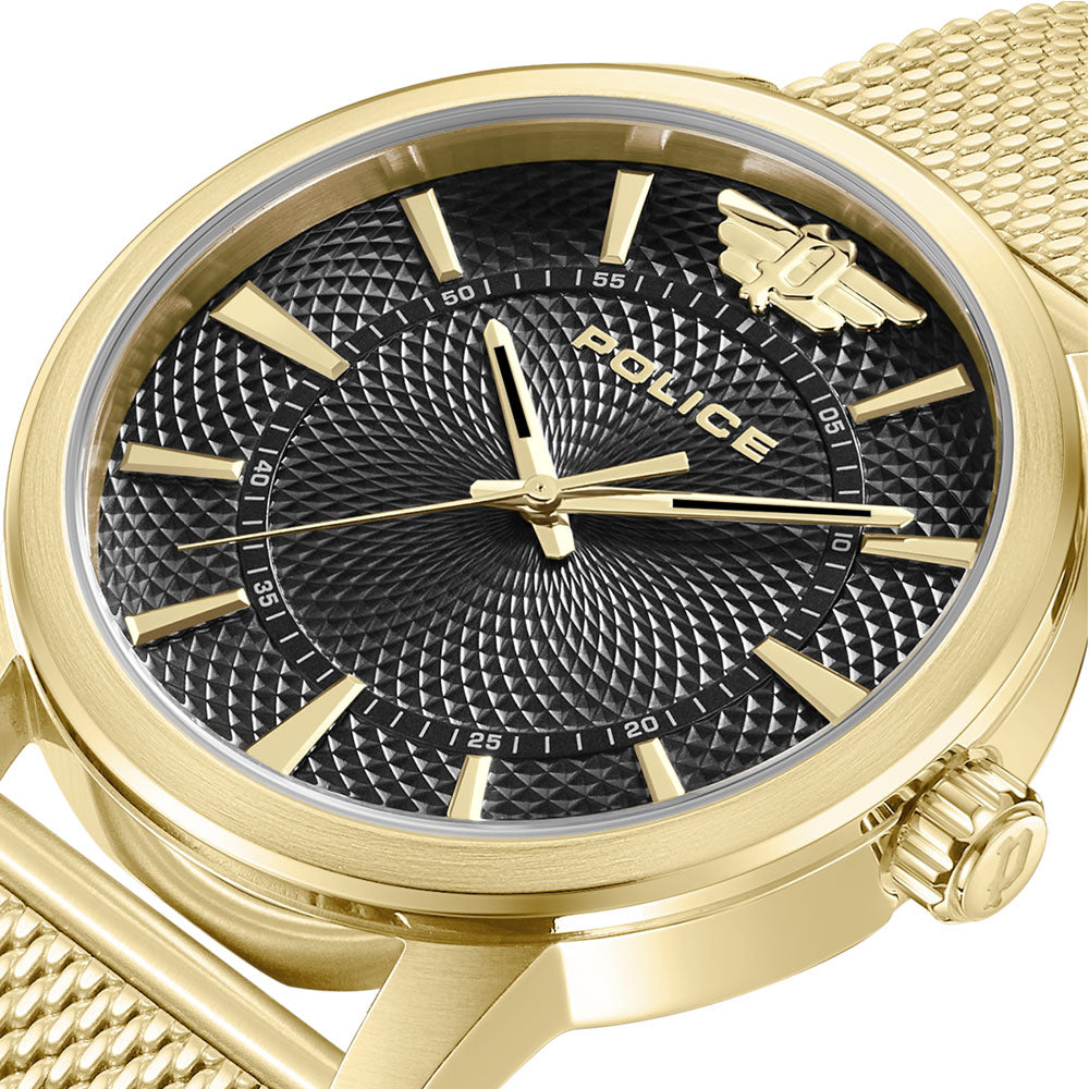 Police Raho 3-Hand 44mm Stainless Steel Band